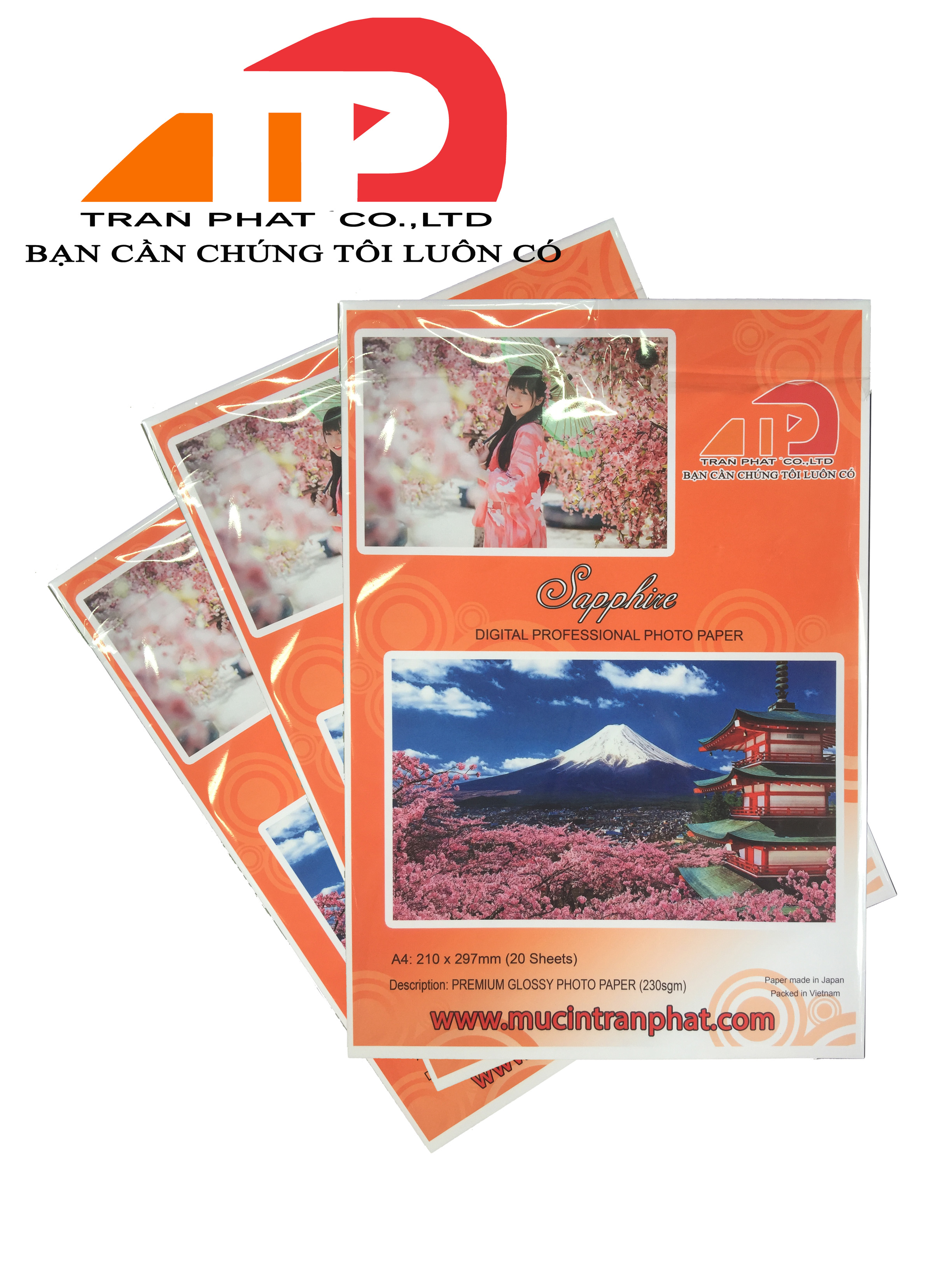 giấy in ảnh Nhật bản cao cấp A4 230g 20 sheets