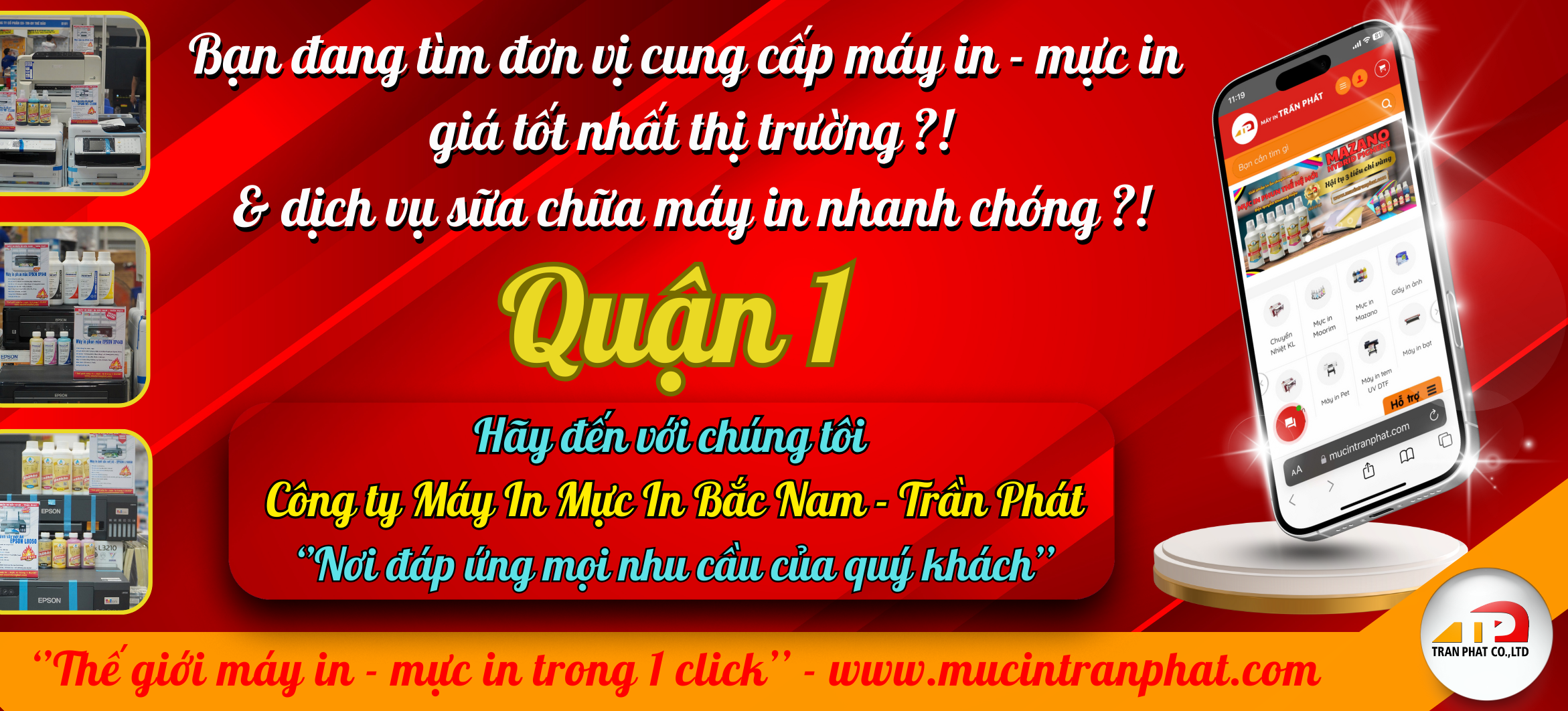 Máy In Màu Quận 1 | Bán Máy In Màu Chính Hãng – Mực In Trần Phát