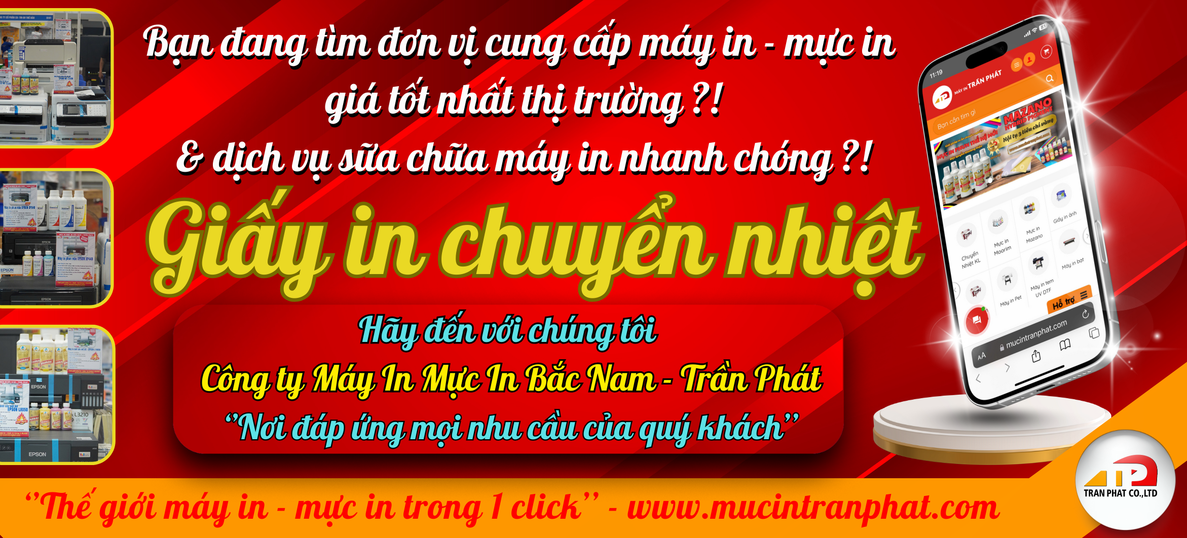 Giấy In Chuyển Nhiệt Khổ Lớn Giá Rẻ | In Sắc Nét – Bền Màu | Trần Phát