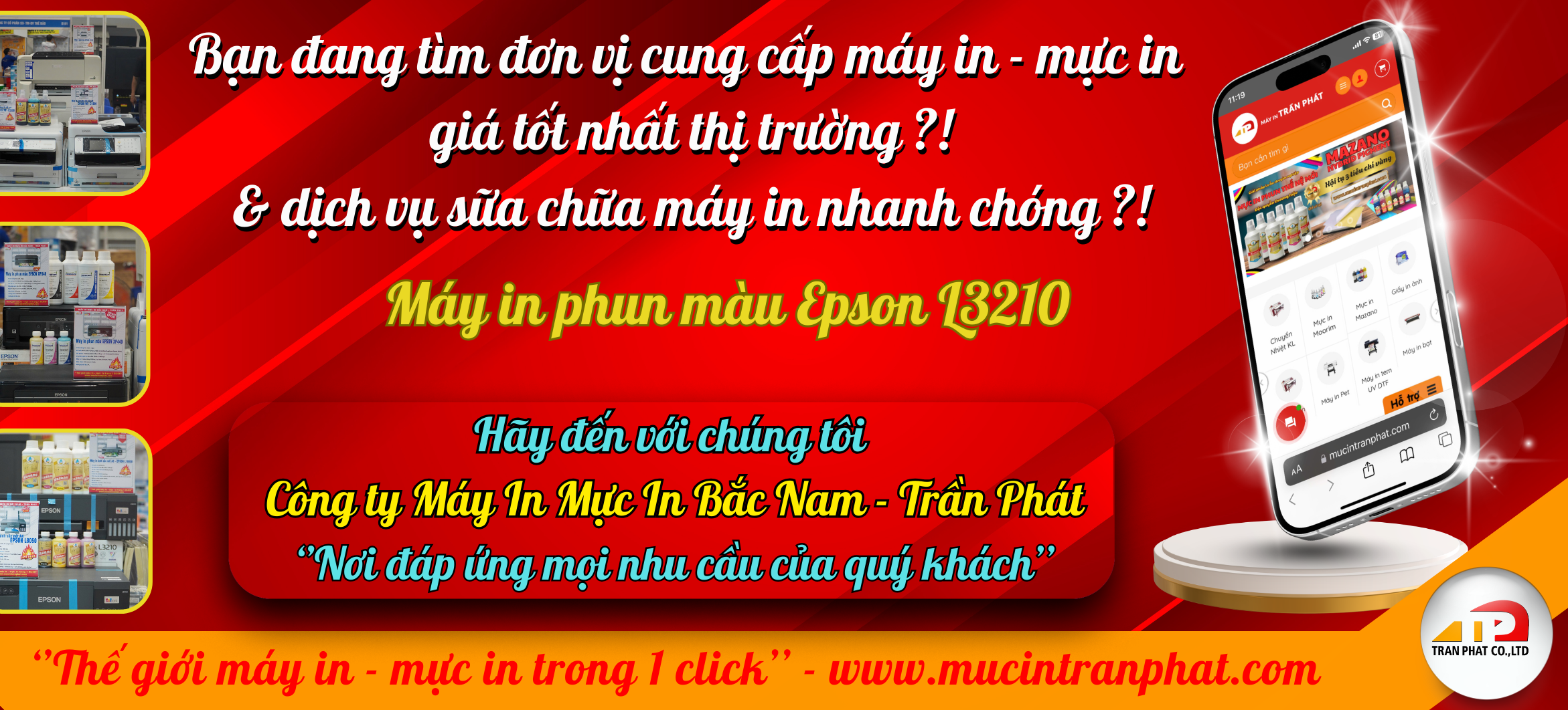 Máy in phun màu Epson L3210 Chính Hãng, Giá Tốt